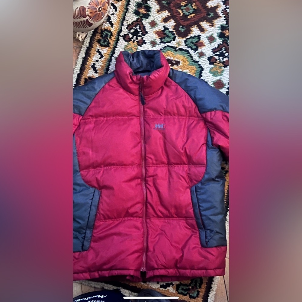 Helly Hansen Red/Grey Puffer Coat- VGUC-Sx Lg - WARM! 🍂❄️ - Picture 13 of 16